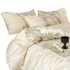 Juego de cuatro piezas de Tencel lavado estilo retro romántico francés, lujo ligero, verano, juego de cama fresco de seda de hielo lavada