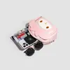 Mini Mochila Fofa de Animal Desenho Animado, Bolsa Transversal Rosa Doce com Laço, Bolsa de Viagem Fashion Kawaii Estilo Japonês em Couro Sintético