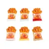 Tiras de Frango Picante Desossadas Acessórios de Resina DIY para Artesanato, Pingentes de Presilha com Gotejamento de Óleo, Chaveiros, Capas de Celular