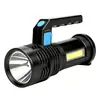 Nueva linterna USB de cuatro núcleos, luz lateral COB, iluminación, linterna multifunción, foco portátil nocturno