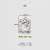 Joias de Aço Titânio Dongguan Base para Pedra Preciosa Redonda Acessórios de Inlay para Joias DIY Base para Diamante Venda Direta da Fábrica