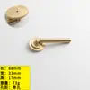 Ventas Directas de Fábrica Nórdico Lujo Ligero Latón Manija para Puerta de Gabinete Cajón Gabinete para Vinos Sencillo Oro Francés Manija de un Agujero