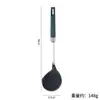 Espátula de silicona de grado alimenticio de acero inoxidable 304 resistente a altas temperaturas espátula para el hogar cuchara para sopa pala para freír con fugas grandes juego de cinco piezas para utensilios de cocina