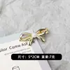 Pinza Metálica de Perlas con Lazo Estilo Coreano de Gama Alta Clip para Flequillo Lateral Pinza Elegante Adorno para el Cabello para Mujeres 2024