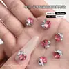 Produto acabado em forma de ovo de pombo sem base, bolas de diamante empilhadas, decorações para nail art, ornamentos de diamante coloridos, acessórios de diamante para nail art