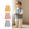 Chaleco para niños, ropa exterior para bebés, ropa cálida de primavera y otoño, ropa exterior para bebés, chaleco Clase A, top sin mangas, capa base