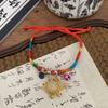 2026 Festival do Barco-Dragão Pulseira de Corda Colorida Bênção Feita à Mão para Adultos, Crianças e Bebês, Pulseira de Sachê de Zongzi, Corda Vermelha, Novo