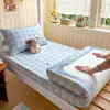 Sábana bajera ajustada de algodón estampado Clase A Protector de colchón para dormitorio de estudiante Sábana individual de algodón Protector de colchón Simmons