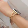 Adecuado para Apple Watch 7ª y 8ª Generación Se Pulsera de Metal con Diamantes de Doble Fila en Forma de X Correa de Reloj Iwatch6