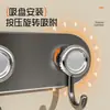 Gancho de Ventosa Baño Pared Multi-gancho Sin Taladrar Fuerte Carga Behind Door Hook Perchero Detrás de la Puerta Estante de Almacenamiento