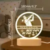 Transfronterizo Etsy Personalizado Golf Deportes Creativo Luz Nocturna LED Decoración de Mesa Temu Regalo de Cumpleaños Decoración de Ambiente