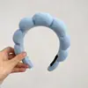 Faixa de Cabelo Nuvem de Esponja Atravessando Fronteiras Atacado Coroa Alta High-End Tecido de Toalha Torcida Pulseira de Pulso para Lavar o Rosto Feminino Faixa de Cabelo