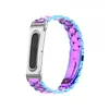 Adecuado para Google Fitbit Air, marco de reloj de metal de lujo con correa de reloj de metal de bucle sólido de tres eslabones