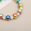 Nueva versión coreana de pulsera de dibujos animados de moda a color, perla de imitación, joyería para niñas, fabricantes, venta al por mayor al contado
