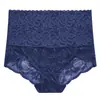 Pantaletas de Encaje sin Costuras de Cintura Alta para Mujer, Tallas Grandes, Transpirables, Refuerzo de Algodón Puro, Control de Abdomen, Levanta Glúteos, Transparentes, Sexy