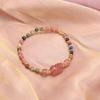 Pulsera de Cristal Natural, Cristal de Fresa, Pixiu y Turmalina Regalo para Novia regalo de moda regalo regalo
