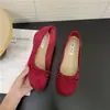 Zapatos Planos Slip-On de Gamuza con Moño, Punta Redonda y Aumento de Altura de 5 cm para Mujer, Nuevos Zapatos Planos de Ballet Slip-On Estilo Retro para Primavera 2025