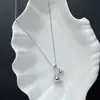 Cadena de suéter larga minimalista estilo coreano de doble lágrima con collar con colgante de doble cono, accesorio versátil de nicho para sudaderas