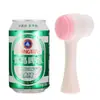 Escova de Limpeza Facial Dupla Face, Dispositivo de Limpeza Facial de Silicone com Cerdas Macias, Escova de Limpeza Facial Manual, Escova de Limpeza Facial Douyin, Dispositivo de Limpeza Profunda dos Poros