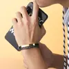 Pulsera de Cuero Tejido Vintage Hecha a Mano con Grabado Simple para Amantes de la Joyería de Mano Popular Fabricantes de Pulseras Punk