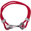 Pulsera de Hilo Rojo Ruyi Auspicioso Estilo Étnico Retro Pulsera de Pareja Unisex Tobillera Versátil de Moda Hecha a Mano