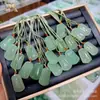 Piedra Aventurina Verde Lago Colgante de Paz Jade Natural Color Agua Clara Amuleto de Paz Colgante de Jade