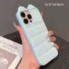 Transforme-se em uma Capa de Celular de Gatinho com Jaqueta Puffer 17 em Segundos, Adequada para Apple 17 Pro Max Cobertura Total 16 Capa Protetora Simples 12/11