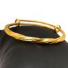 Pulseira feminina de ouro areia do Vietnã push-pull torcida jateada joia carro flor pulseira de ouro artificial feminina atacado