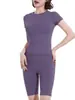 Esportes Yoga Top Casaco Feminino Tight manga curta Gym Running Suit Quick-drying Training Suit Primavera Outono Verão