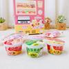 Goma de borrar de ramen de dibujos animados divertida creativa para niños lindas papelería suministros premio para actividades estudiantiles pequeño regalo de aprendizaje