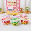 Goma de Borrar de Ramen de Dibujos Animados Divertida y Creativa para Niños Lindos Suministros de Papelería Premios para Actividades Estudiantiles Pequeños Regalos de Aprendizaje