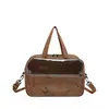 Bolso de Hombro Cruzado para Axila de Moda Simple con Estampado de Letras Europeas y Americanas, Gran Capacidad, Nuevo Estilo 2026, Patchwork Transparente
