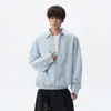Camisa Listrada Falsa de Duas Peças Desconstruída Americana Unissex Outono Tendência Marca de Luxo Solta Casual Manga Longa