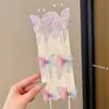 Acessórios de Cabelo Antigos para Meninas Pérola Borboleta Franja Corrente de Cabelo Trançada Tiara de Princesa Presilha Grampo de Cabelo Menina Pequena Grampo de Cabelo Fofo