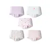 Balabala Ropa Interior de Algodón Tipo a Calzoncillos tipo boxer para Niñas para Bebés y Niños Mayores, Calzones de Cuatro Esquinas, Paquete de Cinco, Estilo Delgado de Verano