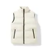 Colete Acolchoado Gola Alta Outono/Inverno 2026 Masculino Solto Sem Mangas Acolchoado de Algodão Peça Externa Camada Gilet Quente Jaqueta