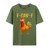 Camiseta Casual de Algodão Puro, Tamanho Grande, com Estampa de Galo Nova e Interessante, para Homens e Mulheres