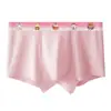 Ropa Interior Nueva de Seda de Hielo para Hombre Malla de Alta Gama Estampado de Dibujos Animados Cintura con Signos del Zodiaco Fresca Cómoda Transpirable Pantalones Cortos tipo Boxer Verano Delgados