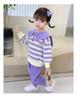 Roupa de Menina 2025 Outono Moletom e Calça Infantil Estiloso de Manga Comprida Menininha Moda Esportiva da Primavera e Outono Conjunto de Duas Peças Moderno