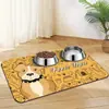 Tapete Divertido para Alimentação de Animais de Estimação com Formato Especial de Desenho Animado, Diatomito Absorvente de Água, Antiderrapante e Resistente a Manchas, Doméstico, Fácil de Limpar, Tapete de Jogo para Animais de Estimação