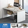 Mesa de Escritório Simples Bancada de Quarto com Gaveta Mesa de Estudo para Escrever Mesa de Desktop para Casa com Trava Mesa para Computador