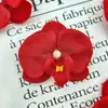 Atacado de Fábrica Cabeças de Flores de Orquídea Borboleta Artificiais Mini para Decoração de Chapéus, Decoração de Caixas de Doces, Presilhas de Cabelo, Acessórios de Cabeça, Flores para Chapéus, Flores para Sapatos e Boutonnières