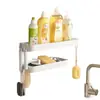 Estante de especias para cocina, montado en la pared sin taladro, multifuncional, resistente, para almacenar y organizar especias y condimentos
