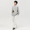 Sul verão roupas 2024 primavera novo triângulo cor combinando tridimensional camisola de bolso japonês retro pullover top para homens