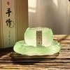 Copo Mestre Rosa Fosco Estilo Japonês Copo para Degustação de Chá Conjunto de Chá Pessoal Feminino Conjunto de Chá de Vidro Feito à Mão