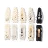 Estilo Coreano Comercio Exterior Nuevo Estilo Pinza de un carácter Combinación con todo Pinza lateral Lazo Perla Pinza para el cabello Celebridad de Internet Vintage Pinza para flequillo Pinza para el cabello para mujer