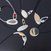 Amazon Nuevo Collar de Moda Elegante Europeo y Americano de Venta Caliente para Mujer Aleación Contraste Corto Juego de Vidrio Collar Clavícula