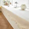 Cojín de encaje de lujo ligero para asiento de ventana, adecuado para todas las estaciones, tapete de chenilla para alféizar de ventana, cubierta antideslizante para balcón y cojín para dormir