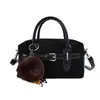 Bolsa de Boliche Color Block Fashionable de Alto Valor para Mulheres, Ombro Único, Transversal, Nova Coleção Outono 2026, Bolsa de Mão Casual com Temperamento