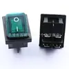 Certificación de Estándar Coreano Kc Kcd4 16A Interruptor Basculante Impermeable Verde Médico de Cuatro Pines de Dos Posiciones Interruptor de Control de Energía